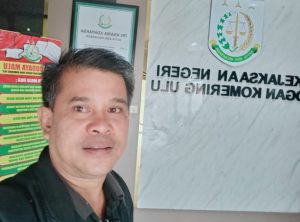 Foto: Pimred FBI ketika mengunjungi Kasi Data dan Tata Usaha Negara Kasi Datun, namun sedang metting zoom