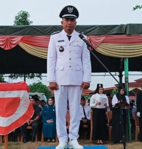 Kades Kedaton Muhammad Endang Menjadi Inspektur Upacara Dalam Peringatan HUT RI Ke 80